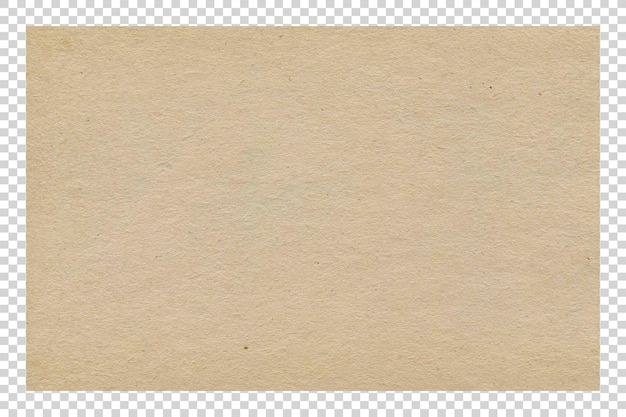 Tekstura papieru brązowego PSD na przezroczystym tle