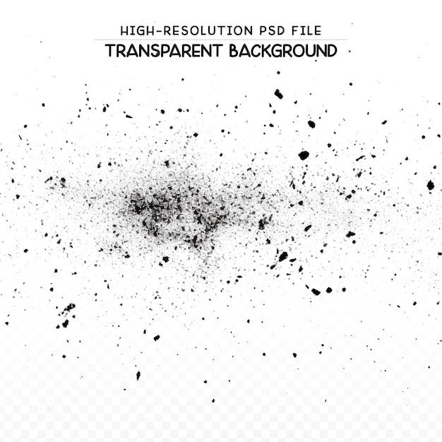 PSD tekstura pyłu przezroczysta