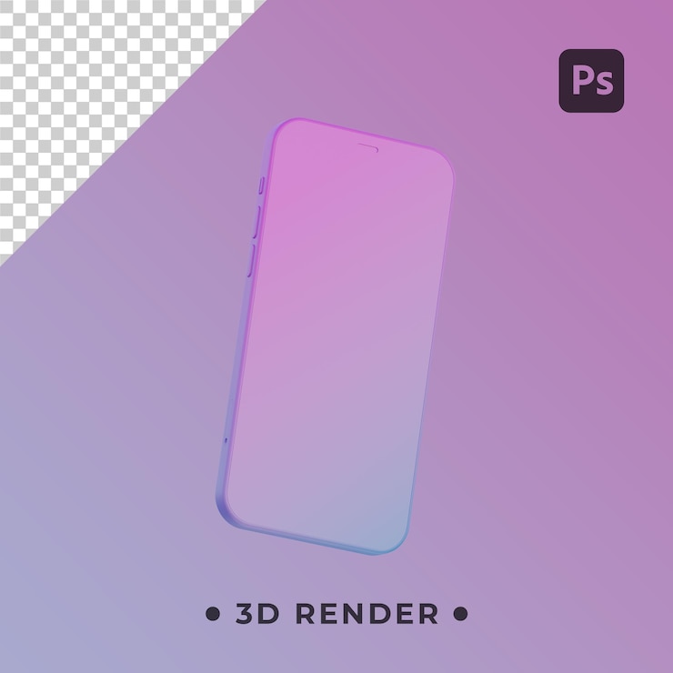 PSD telefon 3d