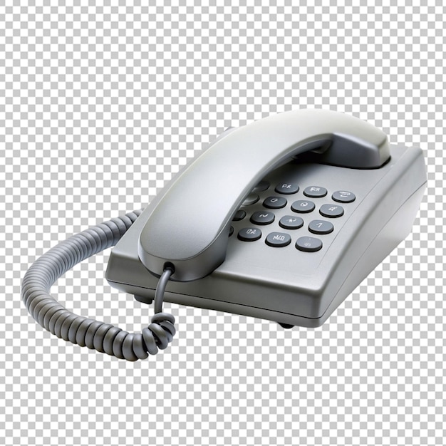 PSD telefon bezprzewodowy izolowany na przezroczystym tle ilustracja renderingu 3d