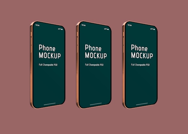 Telefoon mockup ontwerp geïsoleerd