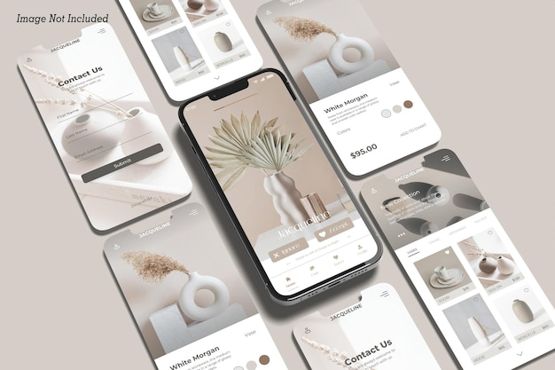 Telefoon scherm mockup