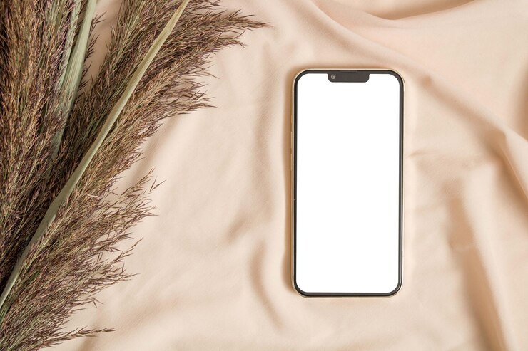 PSD telefoonmodel met pampasgras