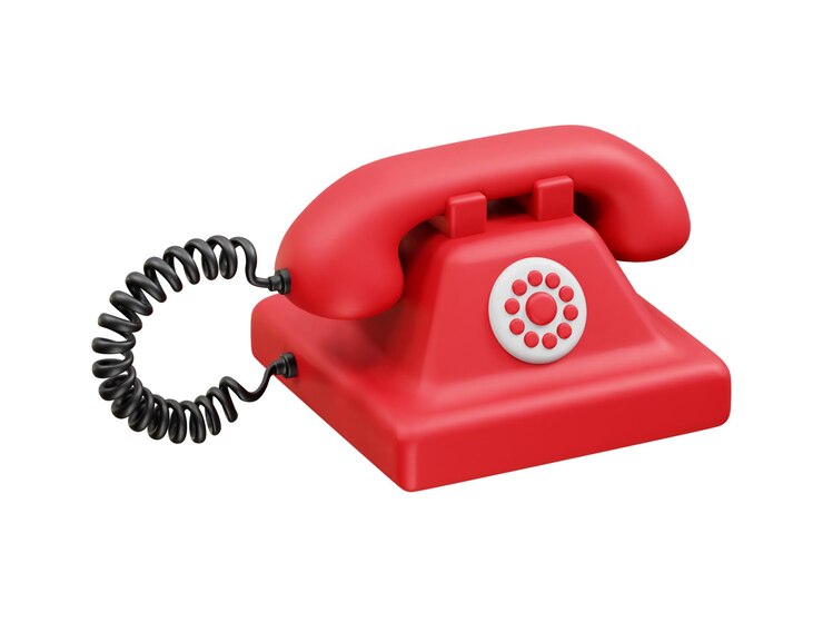 PSD telefoonpictogram 3d-weergave illustratie telefoonvector 3d-pictogram