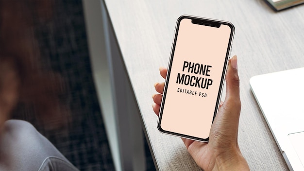 Telefoonscherm mockup photoshop