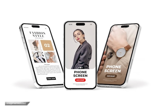 PSD telefoonscherm mockup