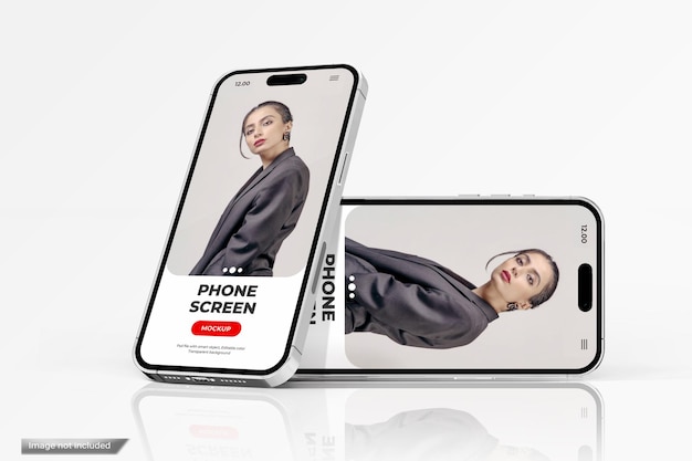 PSD telefoonscherm mockup