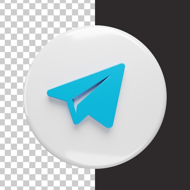 Telegram 3d Na Białym Tle