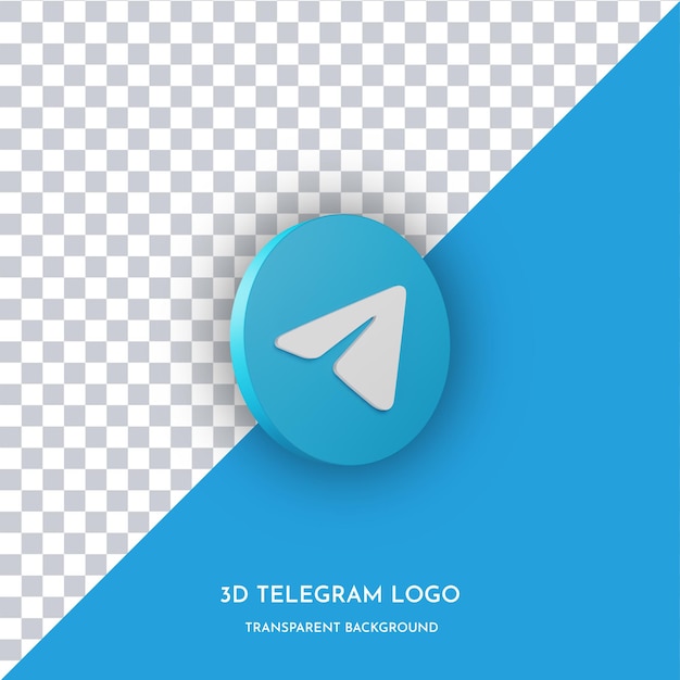 telegram app 3d style icon