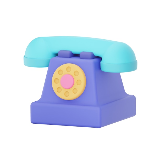 Telephone 3d icon office