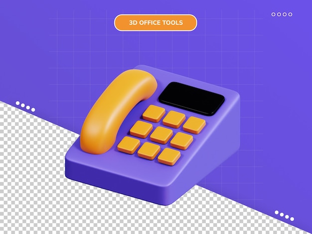 Telephone 3d icon