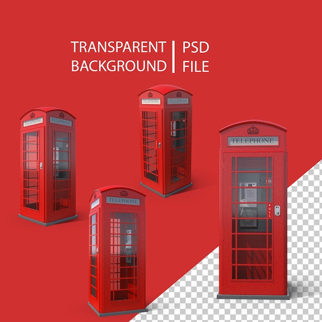 PSD telephone box png