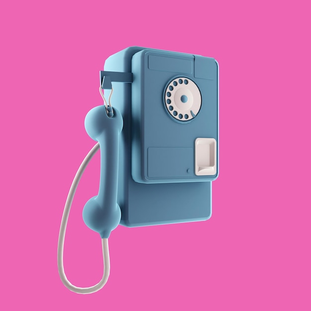 telephone icon 3d