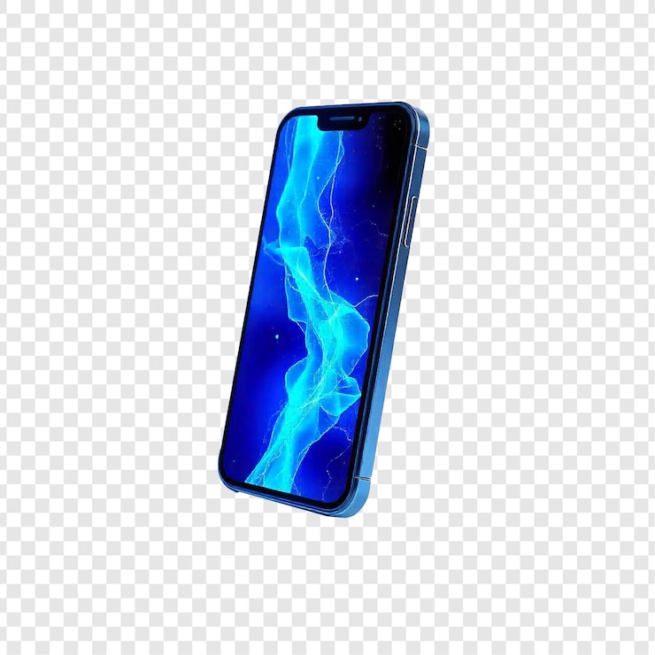 PSD telephone isolated on transparent background