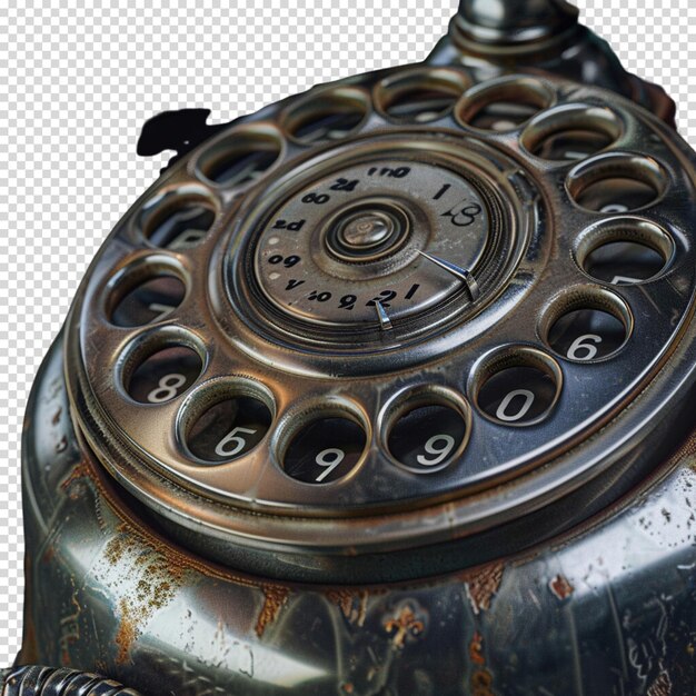 PSD telephone isolated on transparent background