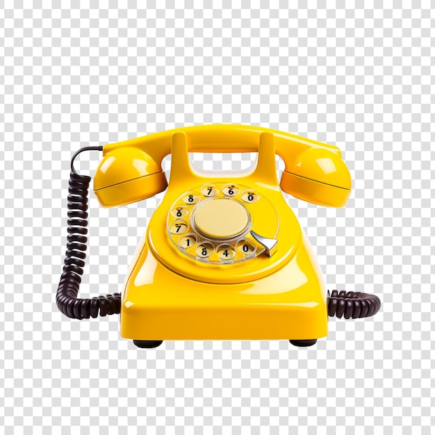 PSD telephone isolated on transparent background