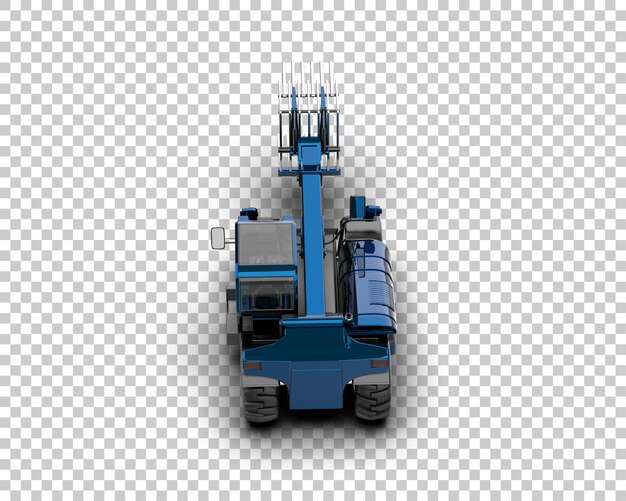 Telescope geïsoleerd op de achtergrond 3D-weergave illustratie