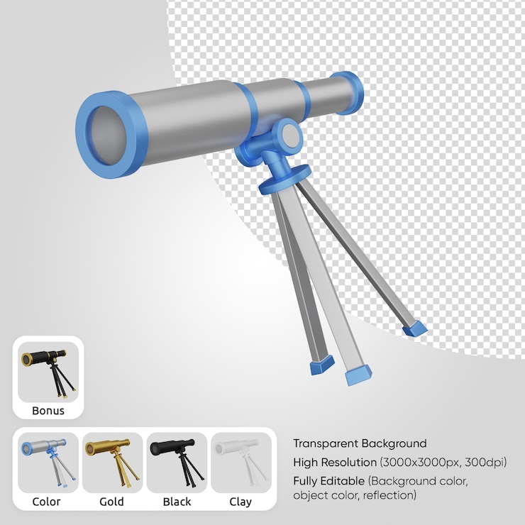 PSD teleskop 3d