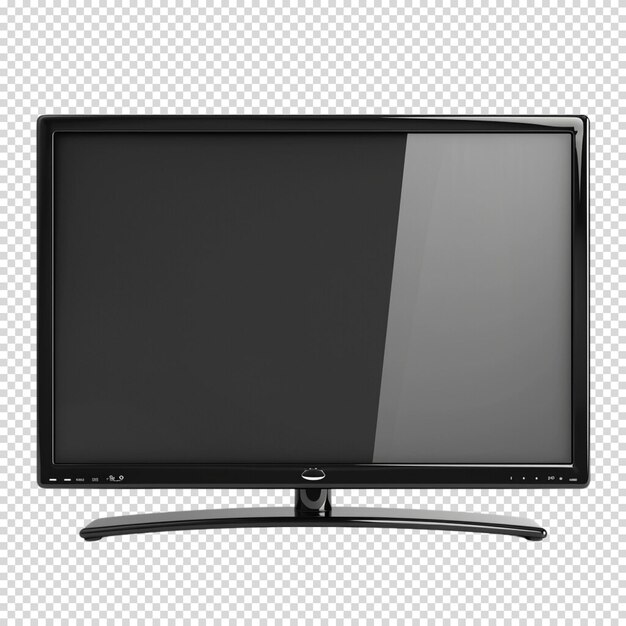 PSD television isolated on transparent background