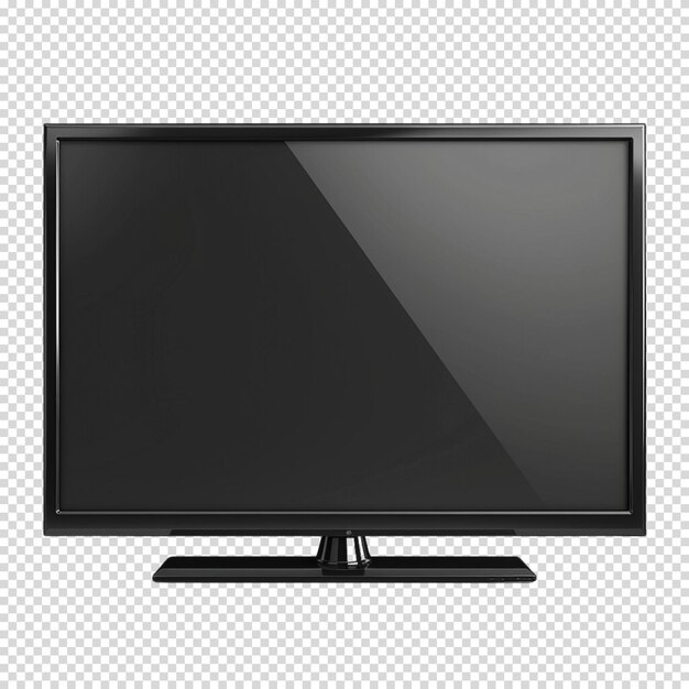 PSD television isolated on transparent background