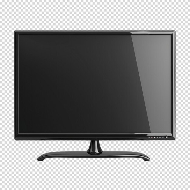 PSD television isolated on transparent background