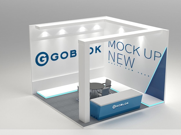 television presentation studio concept mockup design
