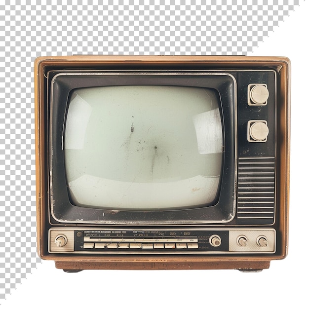 Telewizja Vintage Stara Fotorealistyczna Telewizja Crt Dzień Telewizji Na Odosobnionym Tle