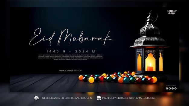 PSD template banner and flyer ramadan kareem의 소셜 미디어 게시물