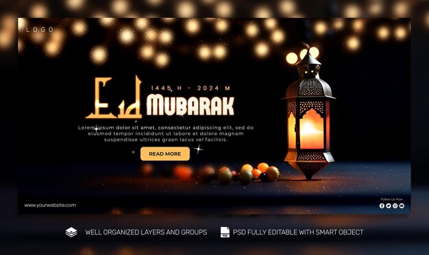 Template banner and flyer ramadan kareem social media post