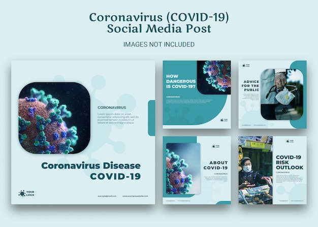 Template for coronavirus social media post