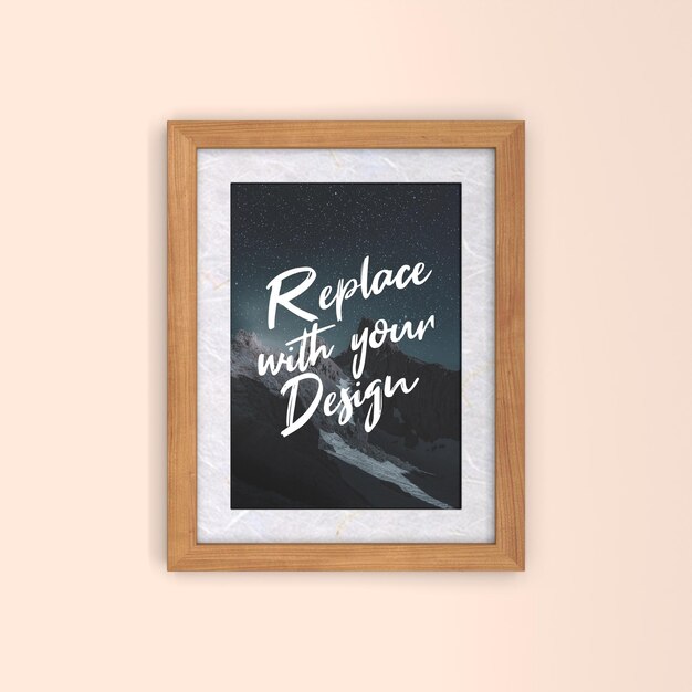 template minimal artwork decoration mockup