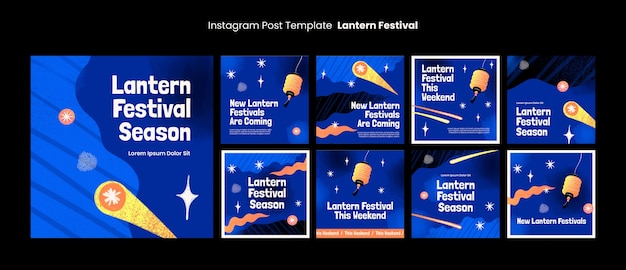 Template ontwerp van het lantaarnfestival