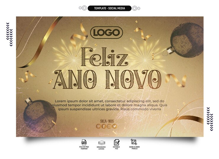 PSD template social media data commemorativa de natal no brasil