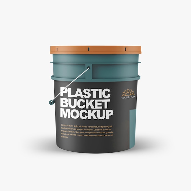 PSD template voor de premie voor plastic emmers