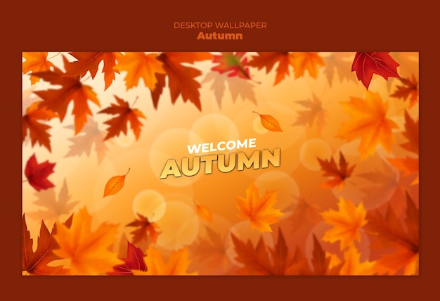 Template voor het herfstseizoen