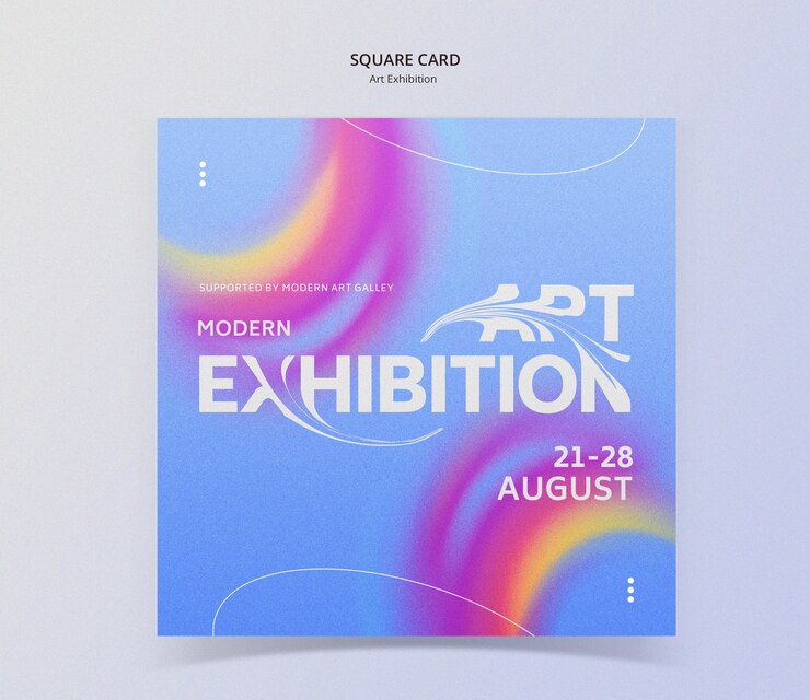 PSD template voor kunsttentoonstellingen