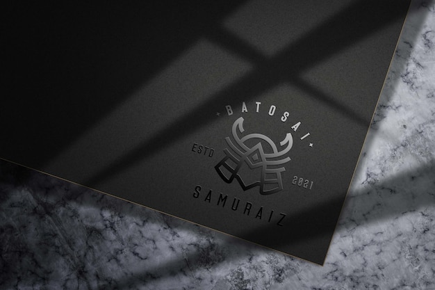 Templates mockup branding glossy 3d