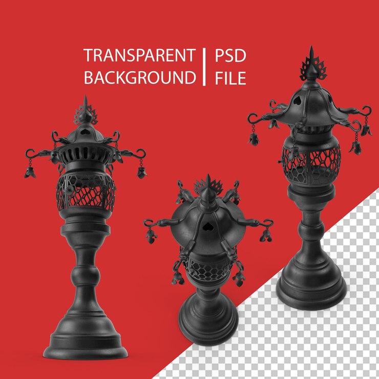 PSD temple lantern png