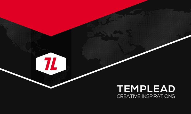 PSD templead corporate branding met geometrisch ontwerp
