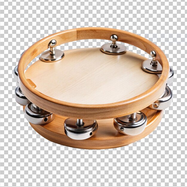 PSD tempo tambourine on transparent background