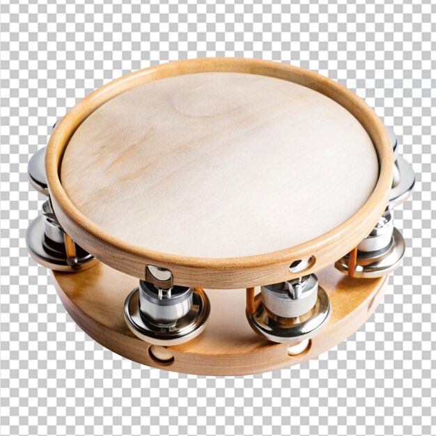 PSD tempo tambourine on transparent background