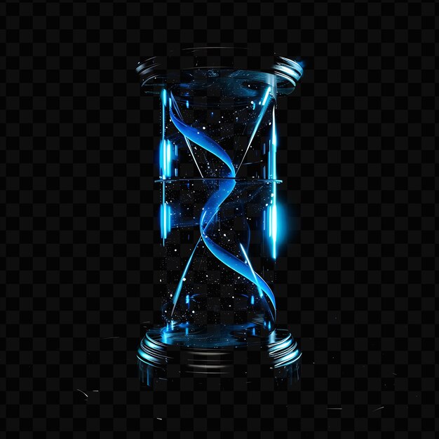 PSD temporal gate with time dilation and cerulean blue time stre design cnc frame art ink creative psd