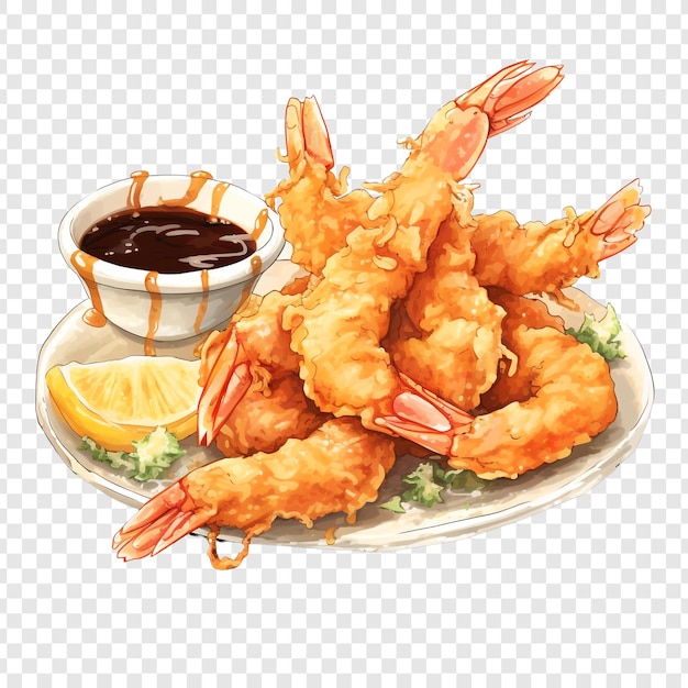 PSD tempura isolated on transparent background