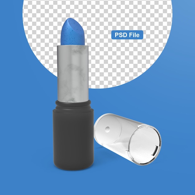 Tender lipstick line 3d realistic cosmetic parts for face beauty