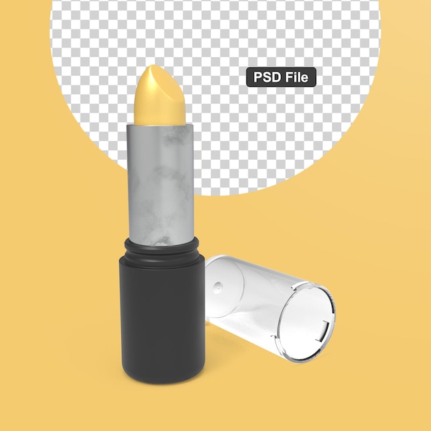 얼굴 아름다움을 위한 부드러운 립스틱 라인 3d 현실적인 화장품 부품