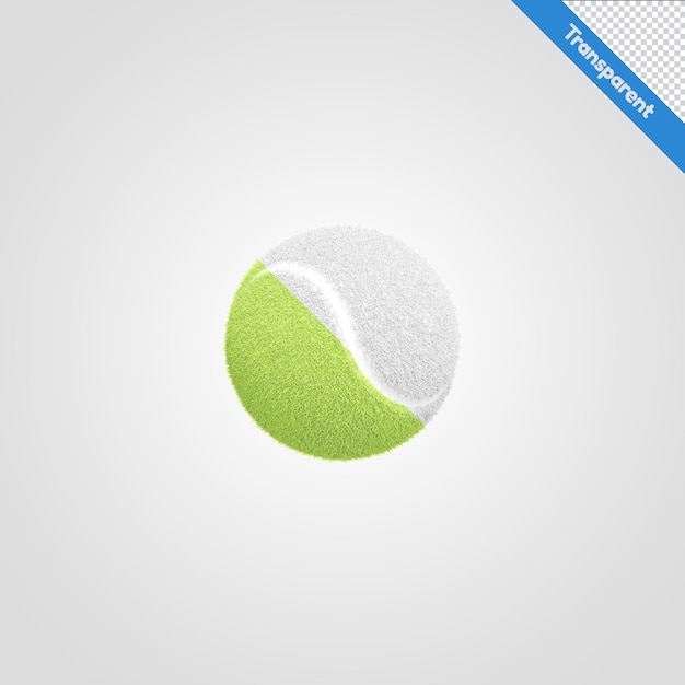 PSD tennis ball 3d illustration