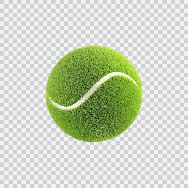 PSD tennis ball realistic digita rendered illustration