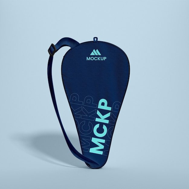 PSD tennis paddle bag mockup