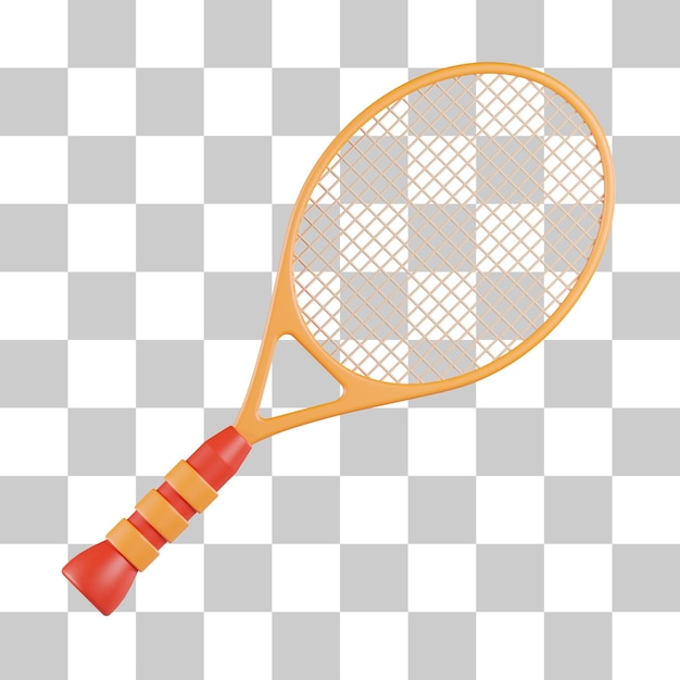 PSD tennis racket 3d icon