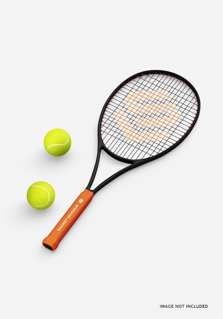 PSD tennis racket mockup